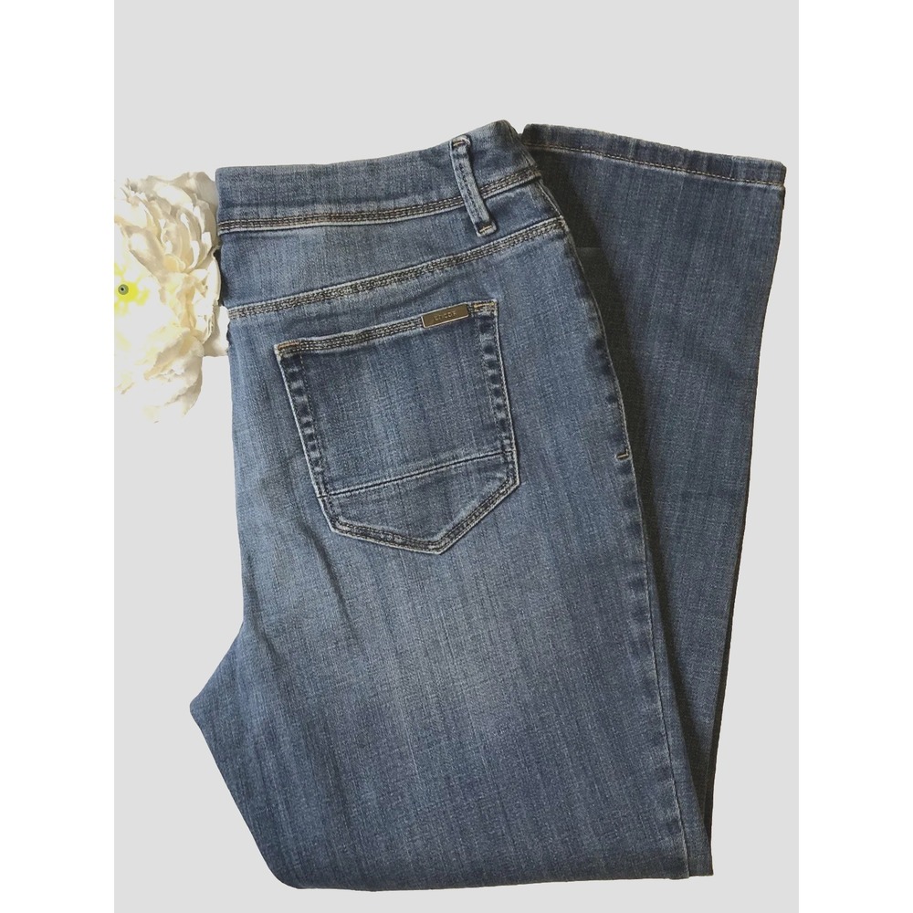 Chico's  Women's Size 0.5 Crop - The So Slimming Girlfriend Women's Blue Jeans